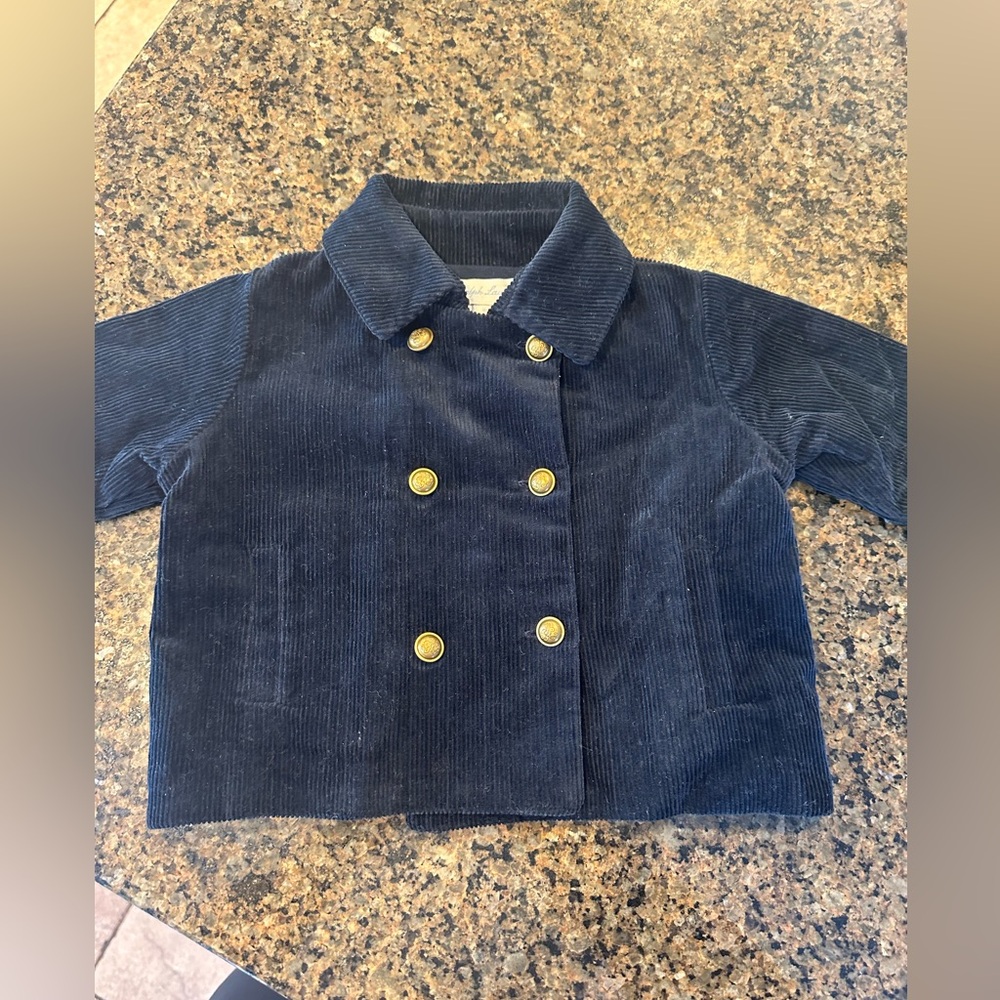 Ralph Lauren corduroy navy blue blazer